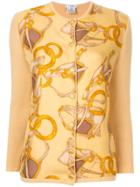Céline Vintage Long Sleeve Knit Cardigan - Yellow