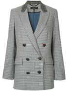 Rag & Bone Ellie Checked Blazer - Grey