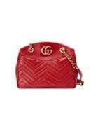 Gucci - Gg Marmont Matelassé Tote - Women - Leather/gold Tone Alloy/microfibre - One Size, Red, Leather/gold Tone Alloy/microfibre