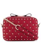 Valentino Quilted Rockstud Crossbody Bag - Red