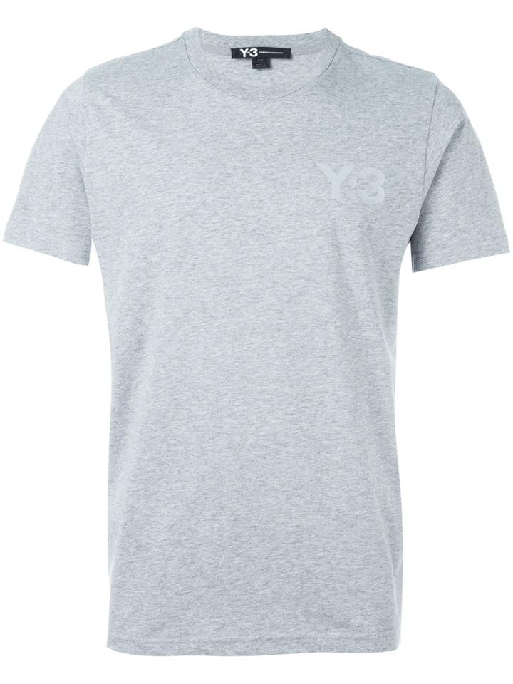 Y-3 Tonal Logo Print T-shirt - Grey