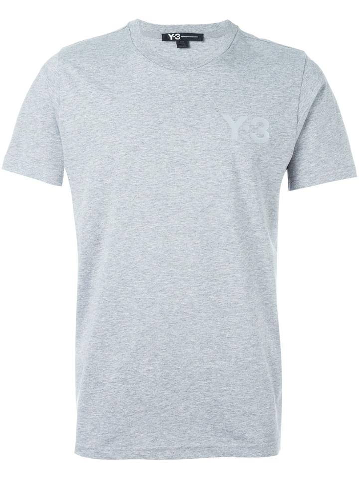 Y-3 Tonal Logo Print T-shirt - Grey