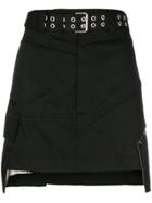 Helmut Lang Military Patch Mini Skirt - Black
