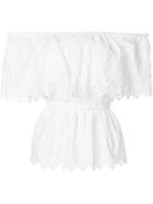 Perseverance London Broderie Anglaise Blouse - White