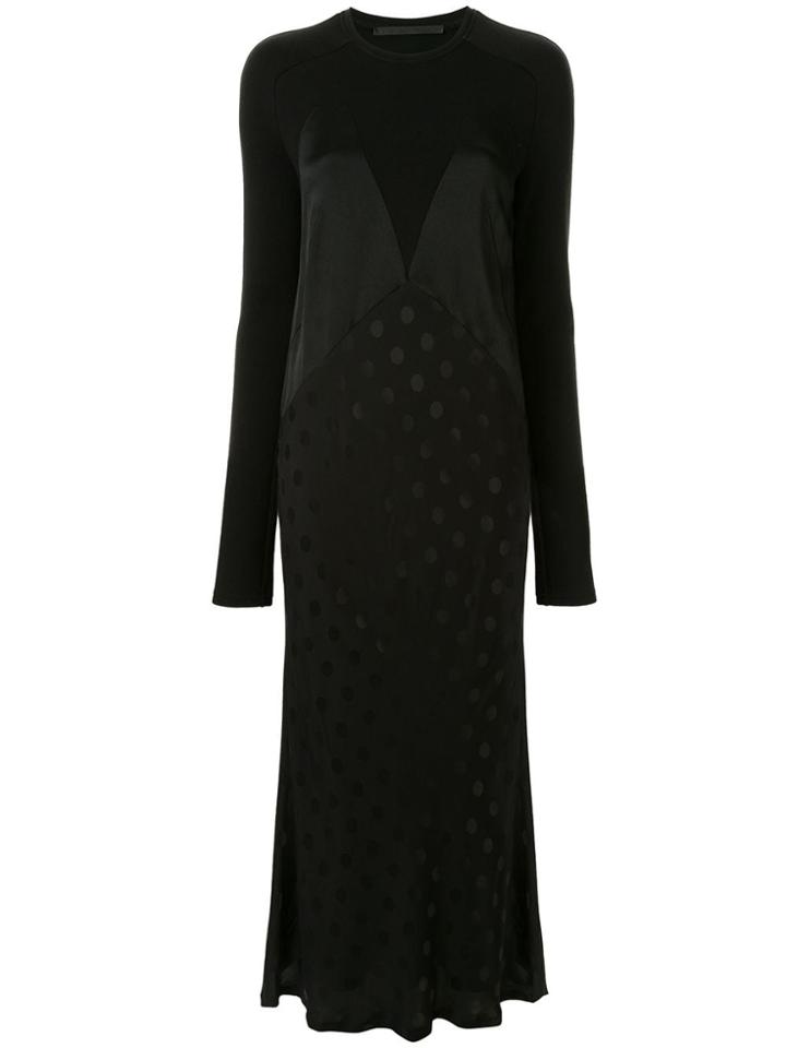 Haider Ackermann Panelled Polka Dot Dress - Black