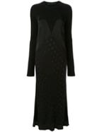Haider Ackermann Panelled Polka Dot Dress - Black