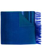 Ps By Paul Smith Tonal Tassel Trimmed Scarf - Blue