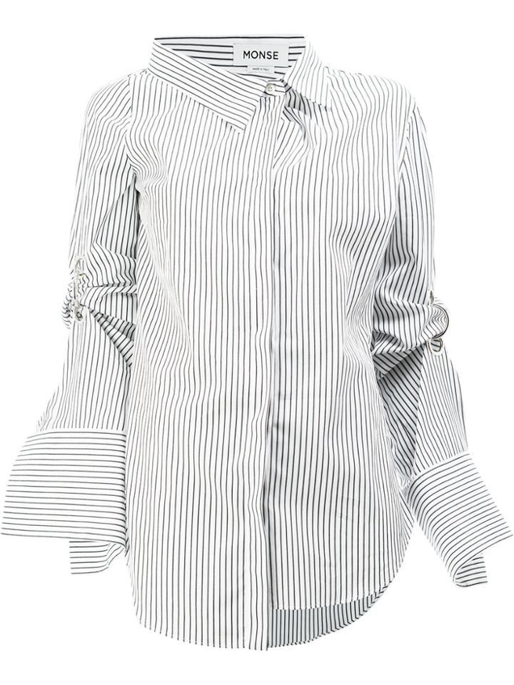 Monse Striped Eyelet Shirt - White