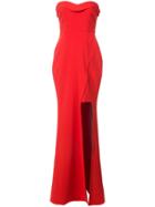 Likely Side Slit Fitted Dress - Red