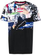 Frankie Morello Short Sleeve Printed T-shirt - Black