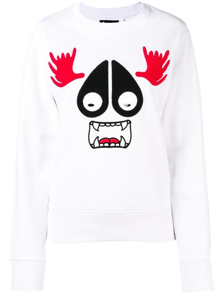 Moose Knuckles Mascot Sweatshirt - White