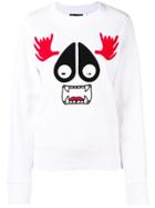Moose Knuckles Mascot Sweatshirt - White