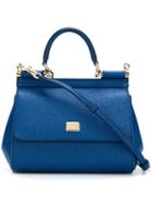 Dolce & Gabbana Mini 'sicily' Tote, Women's, Blue