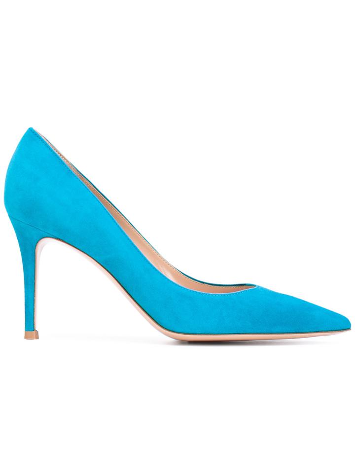Gianvito Rossi Classic Pointy Toe Pumps - Blue