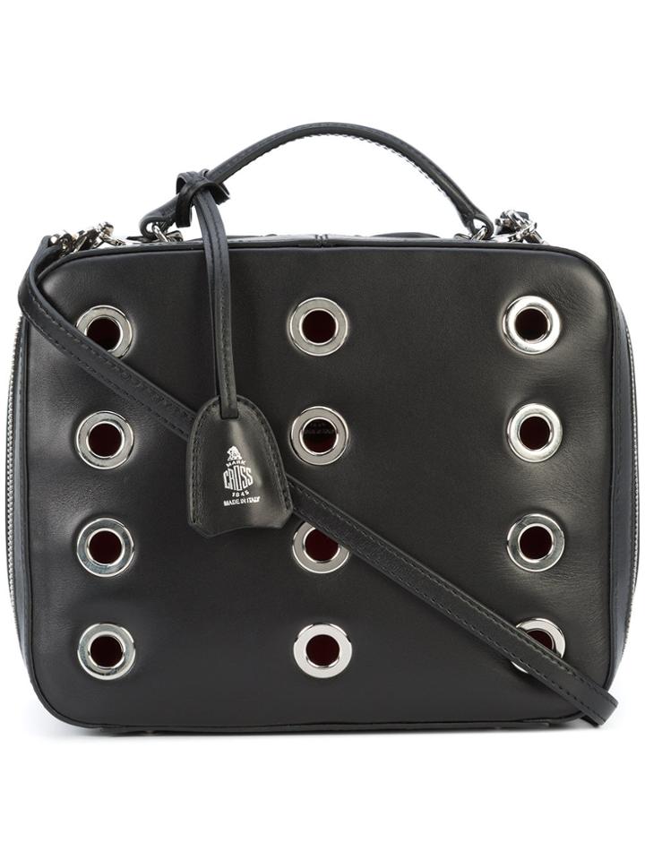 Mark Cross Eyelets Crossbody Bag - Black