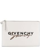 Givenchy Signature Logo Clutch - White