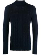 Tagliatore Cable Knit Sweatshirt - Blue