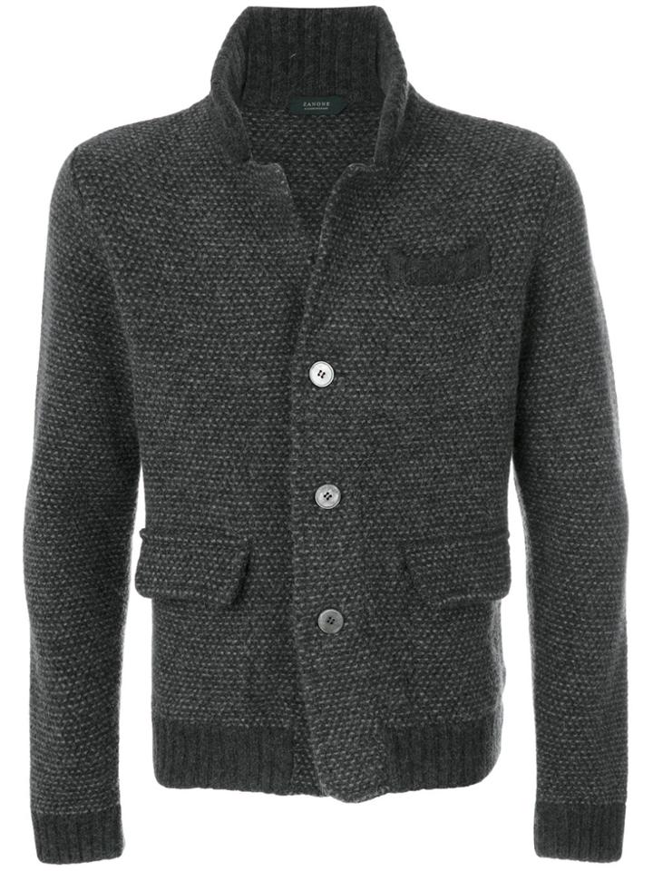 Zanone Blazer Cardigan - Grey