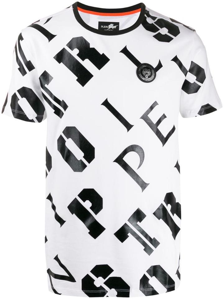 Plein Sport All-over Logo T-shirt - White