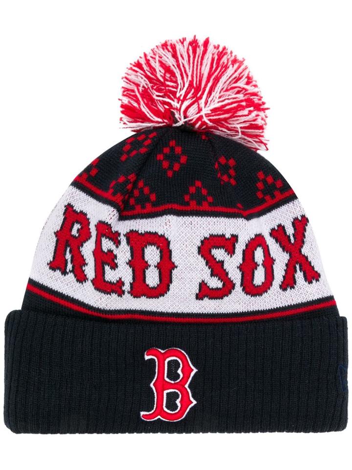 Marcelo Burlon County Of Milan Knitted Baseball Beanie - Blue