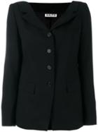 Aalto - Buttoned Jacket - Women - Spandex/elastane/viscose/virgin Wool - 38, Women's, Black, Spandex/elastane/viscose/virgin Wool