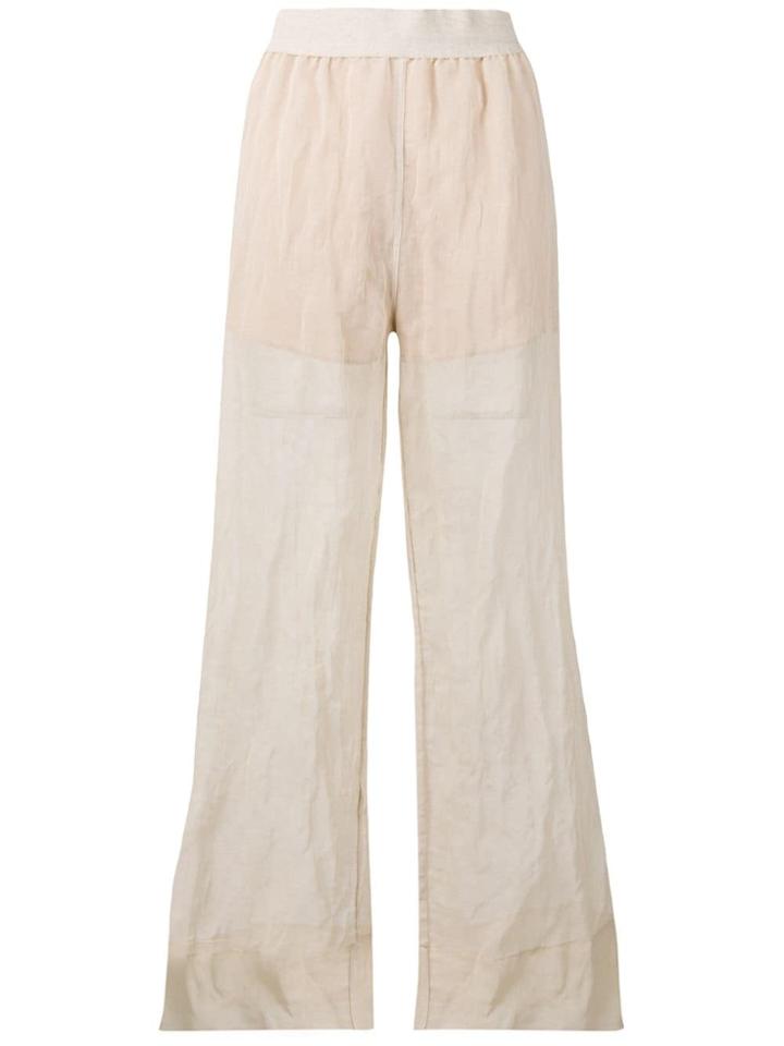 Erika Cavallini Transparent Design Trousers - Neutrals
