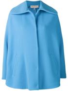 Emilio Pucci Side Slits Poncho - Blue