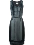 Maison Margiela Layered Fringe Dress, Women's, Size: 42, Black, Polyester/viscose/cupro