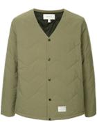 Makavelic Quilted V-neck Jacket - Green