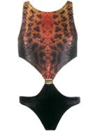 Mona Kaia Cut-out Swimsuit - Black