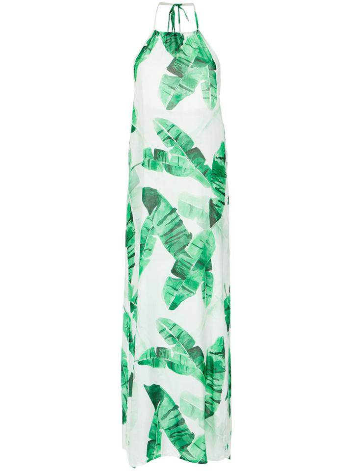 Brigitte Halterneck Long Dress - Green
