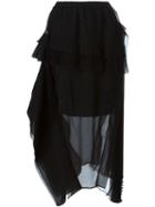 No21 Layered Sheer Midi Skirt