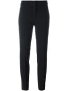 Moschino - Slim Fit Trousers - Women - Polyester/acetate/rayon/triacetate - 48, Black, Polyester/acetate/rayon/triacetate