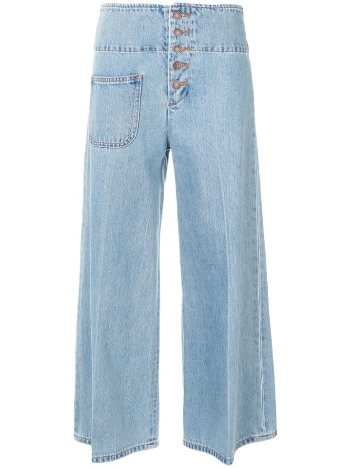Marc Jacobs Wide Leg Jeans - Blue