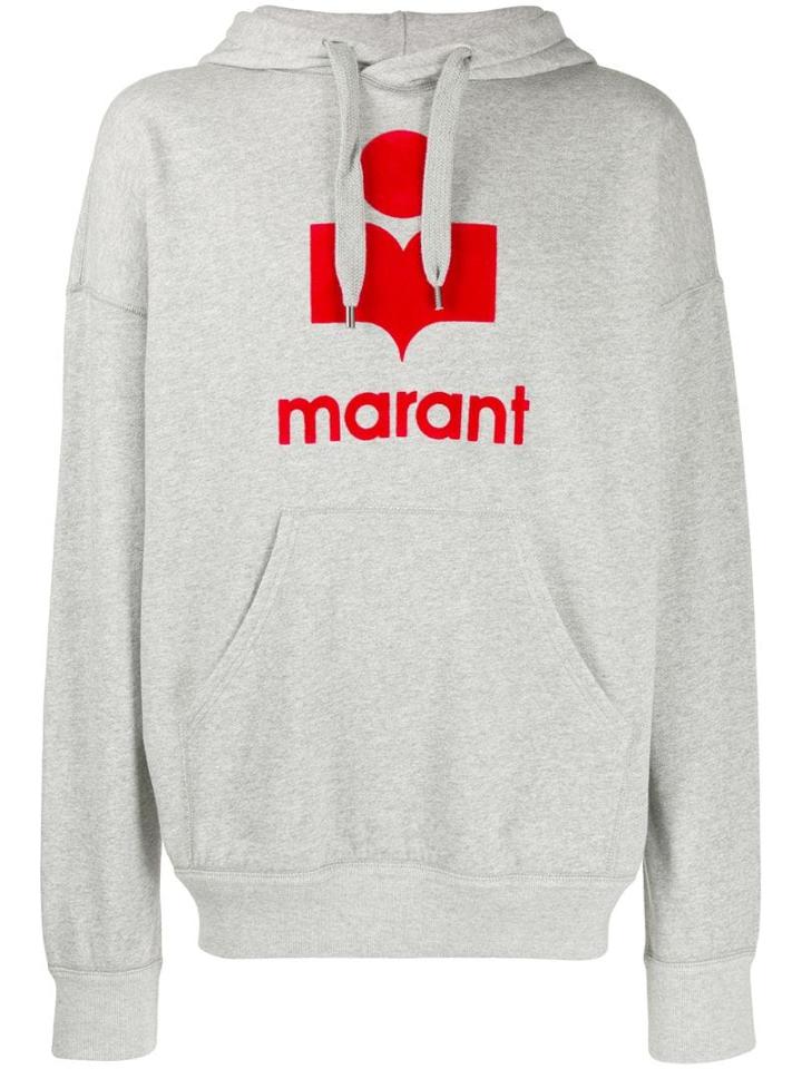 Isabel Marant Logo Hoodie - Grey