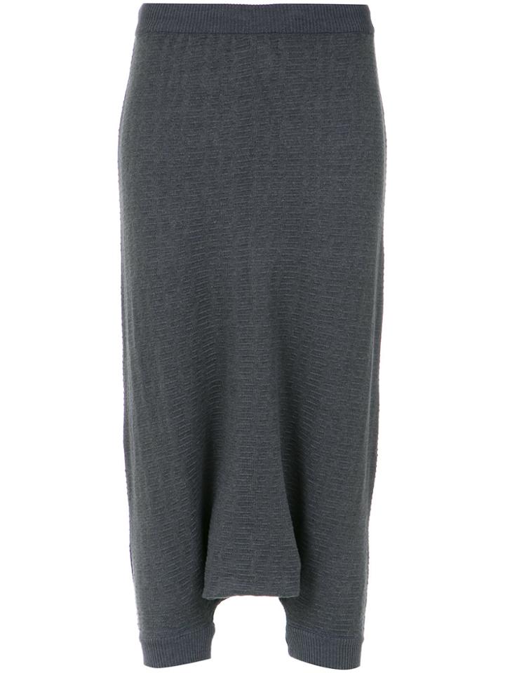 Uma Raquel Davidowicz Rafaela Knit Drop Crotch Pants - Grey