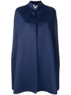 Valentino Light Double Drap Cape - Blue