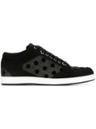 Jimmy Choo Miami Sneakers, Women's, Size: 37, Black, Suede/nylon/leather/rubber