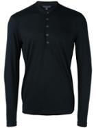 John Varvatos 'henley' Sweater, Men's, Size: Xl, Black, Merino