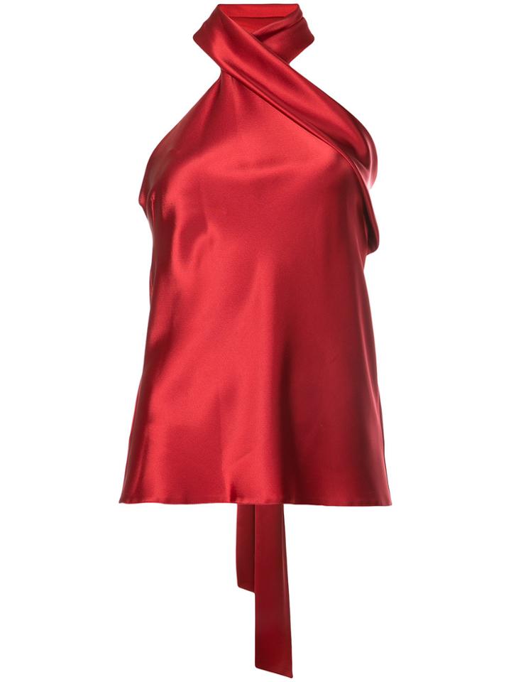Galvan Halterneck Top - Red