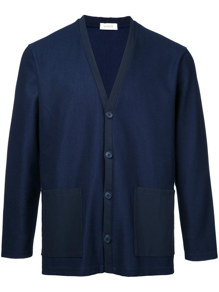 En Route Button Up Cardigan, Men's, Size: 2, Blue, Cotton