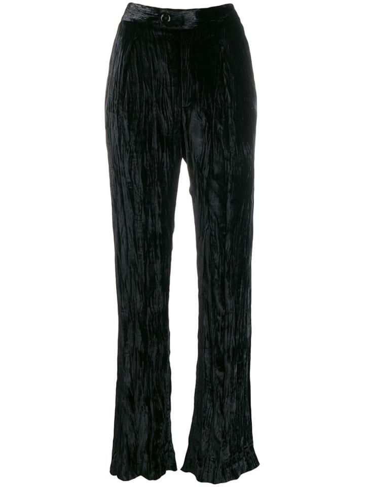 Chloé Creased High-waisted Trousers - Black