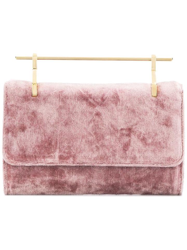 M2malletier Square Shaped Clutch - Pink & Purple