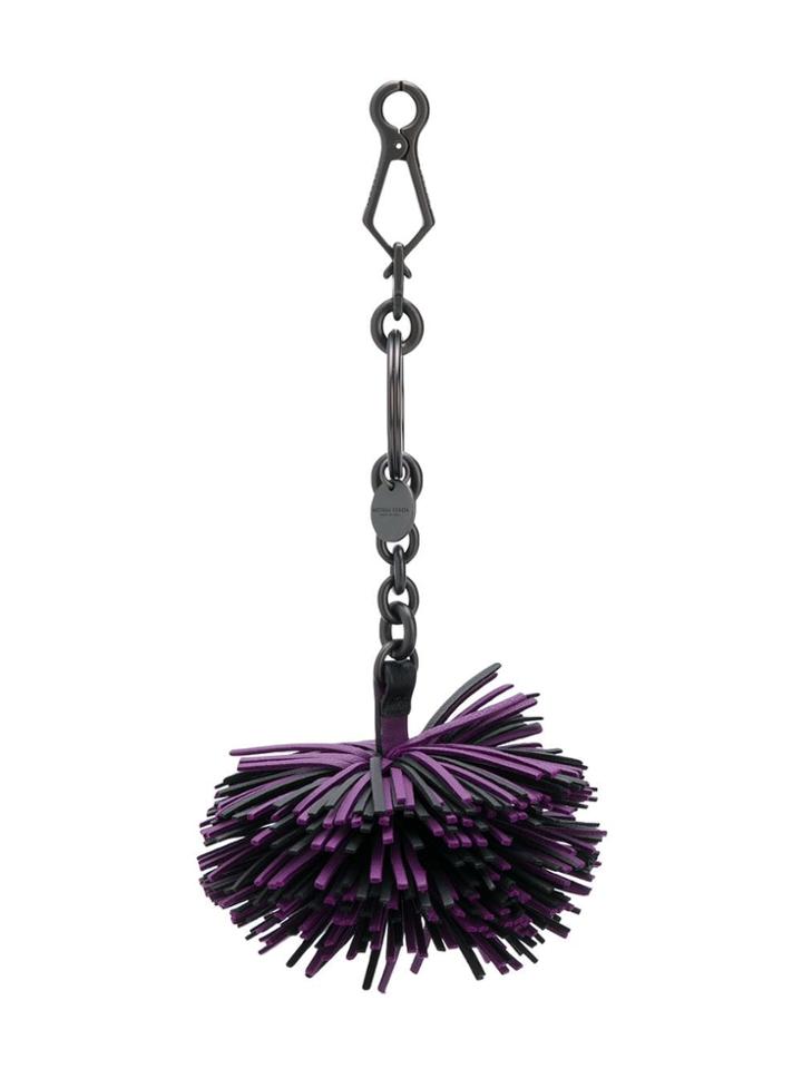 Bottega Veneta Pom Pom Bag Charm - Purple