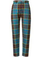 House Of Holland Tartan Tailored Trousers - Multicolour