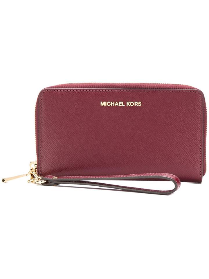 Michael Michael Kors All-around Zip Wallet - Red