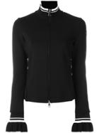 Moncler Striped Trim Jacket - Black