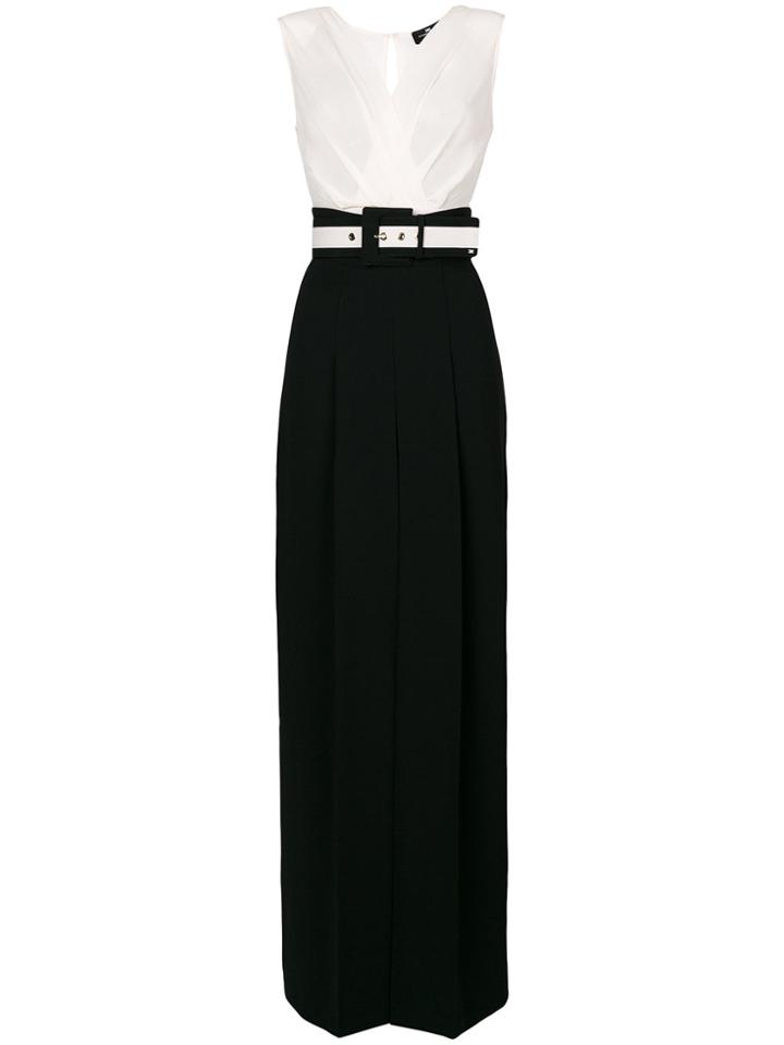 Elisabetta Franchi Flared Leg Sleeveless Jumpsuit - Nude & Neutrals