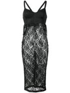 Dolce & Gabbana Lace-layered Cami-dress - Black