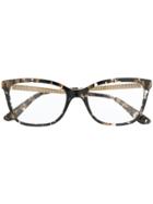 Dolce & Gabbana Eyewear Marbled Tortoiseshell Glasses - Gold